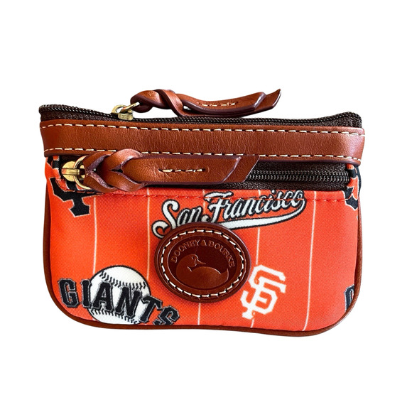 NWT DOONEY & BOURKE MLB San Francisco GIANTS Orange Crossbody Bag Key Coin Case - Picture 6 of 11